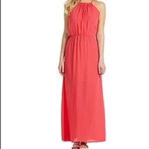 Cremieux maxi coral dress Size XS